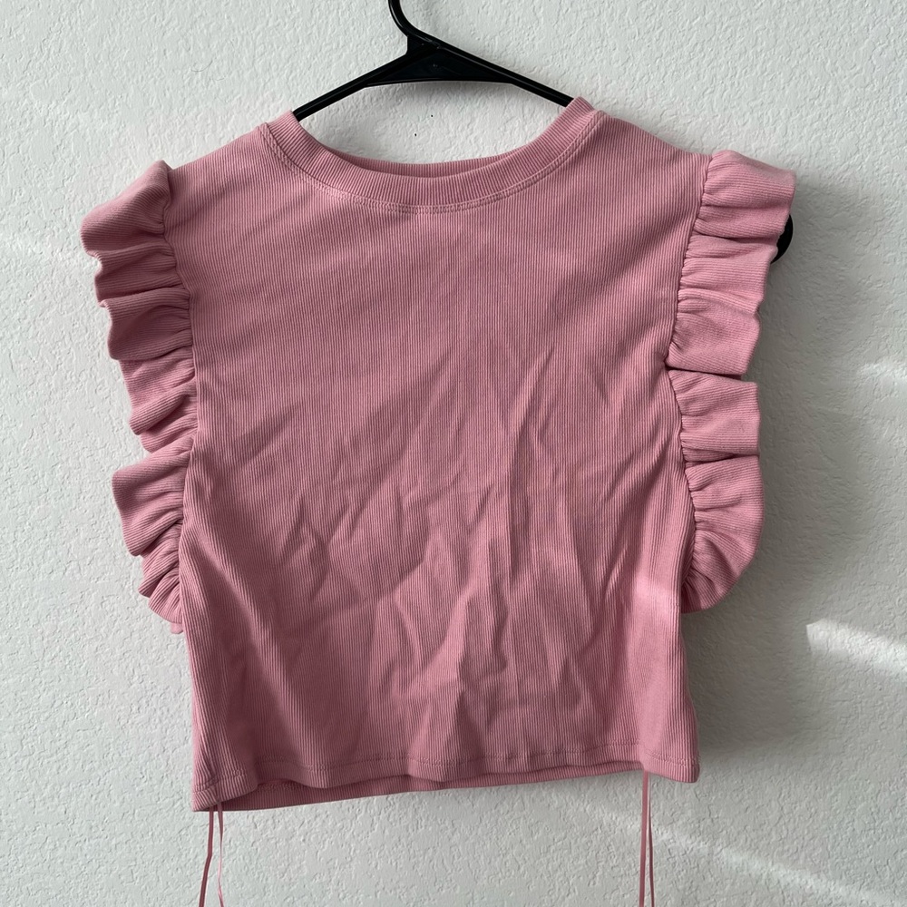 NWT - Crop Pink Blouse Size The Vintage Shop - Dry Goods